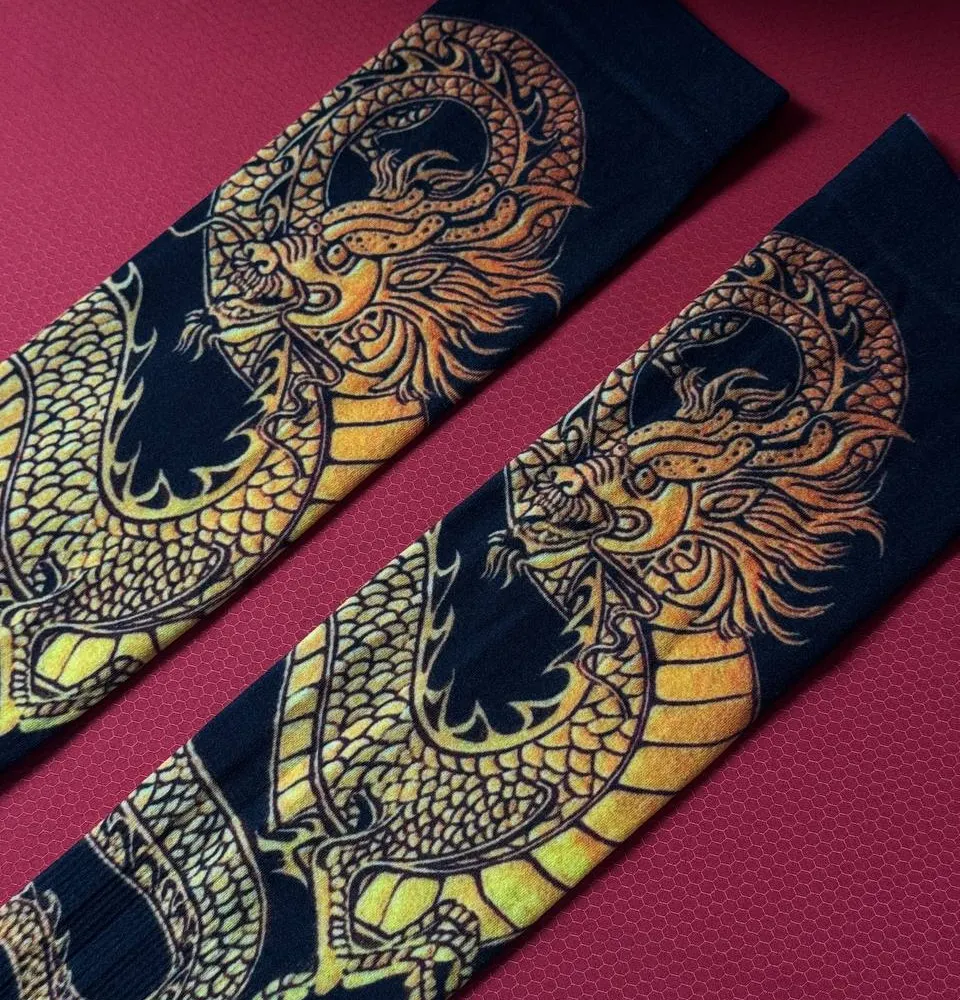 Рукав черный с драконом — фото 2
