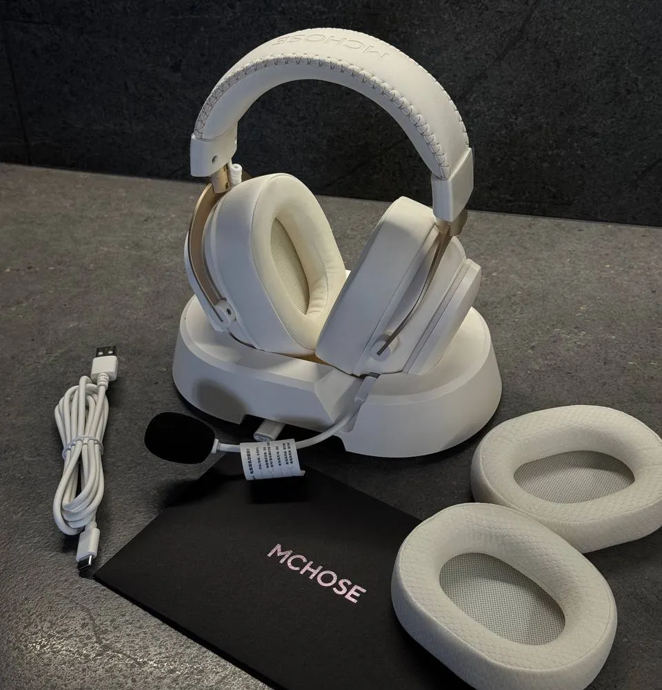 MCHOSE V9 Turbo+ Headphones, White — photo 1