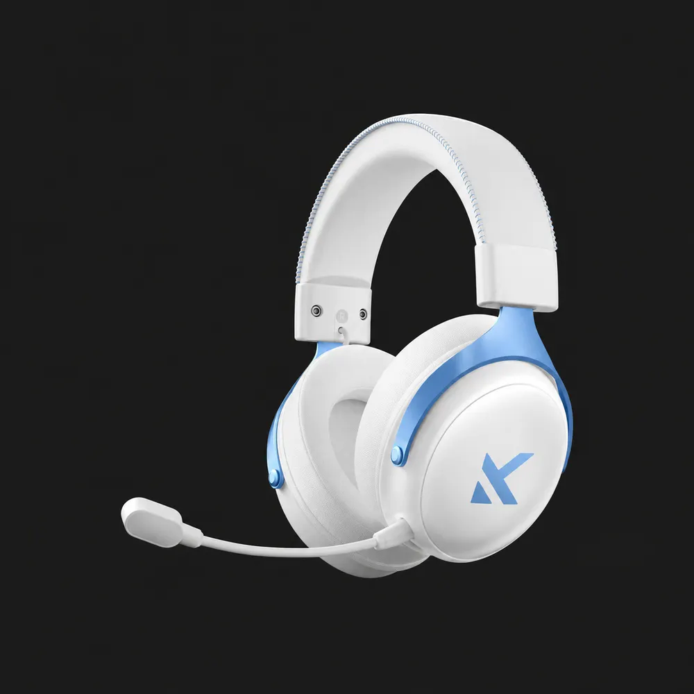 MCHOSE V9 Pro Headphones, White  Blue — photo 1