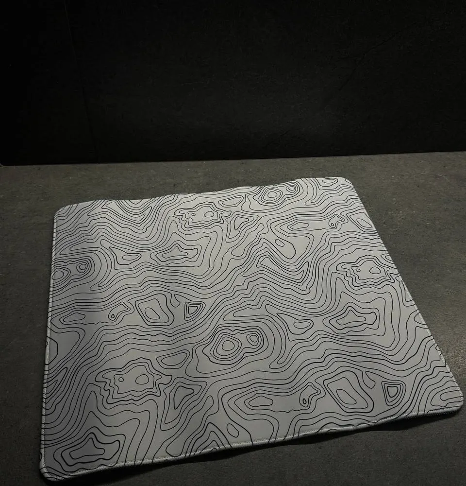Mouse Pad, White with Lines — photo 1